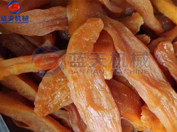 山東紅薯干烘干機客戶現場